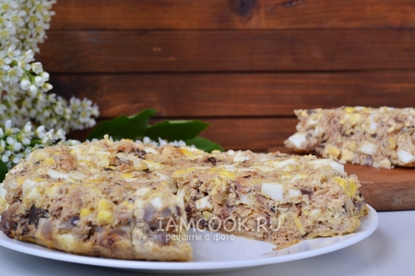 Рецепт заливного пирога по Дюкану