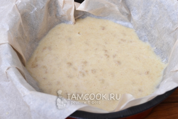 Вылить тесто в форму