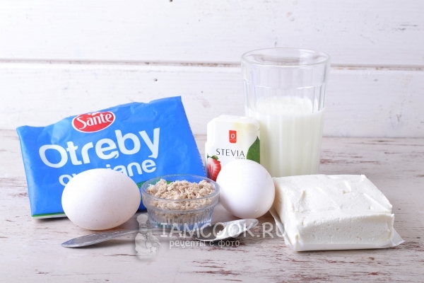 Ингредиенты для ватрушки по Дюкану