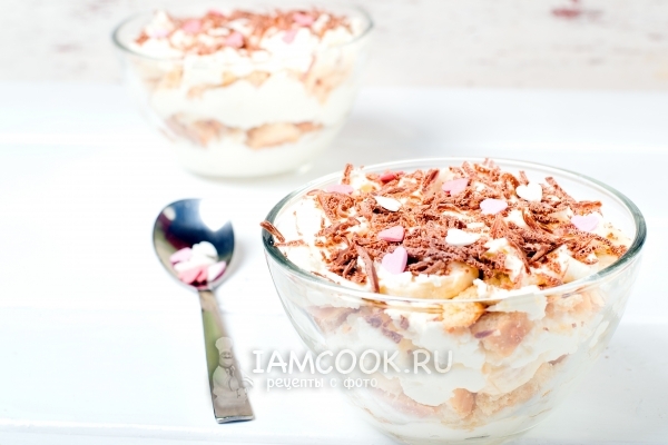 Рецепт десерта из печенья и творога без выпечки