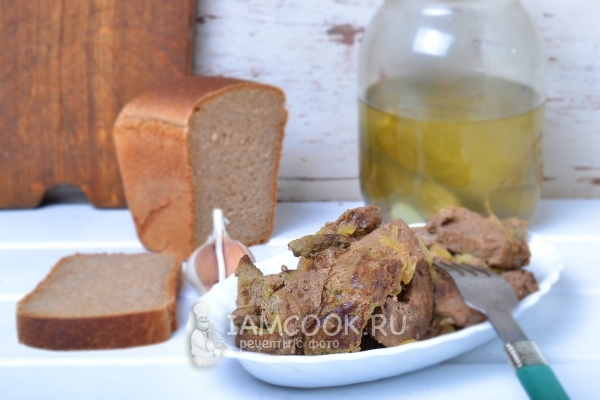 Фото тушеной говяжьей печени в молоке