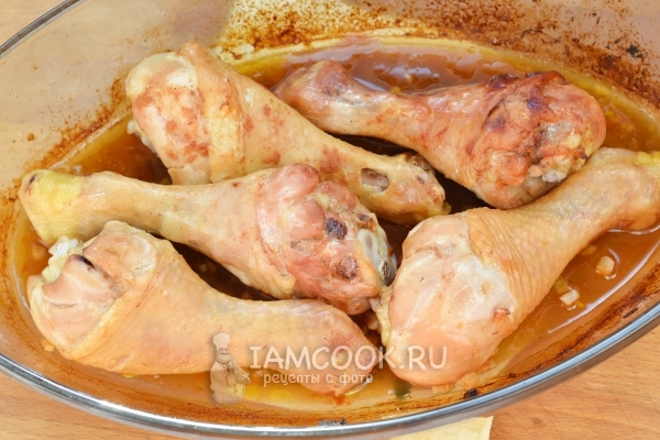 Запечь куриные ножки в духовке