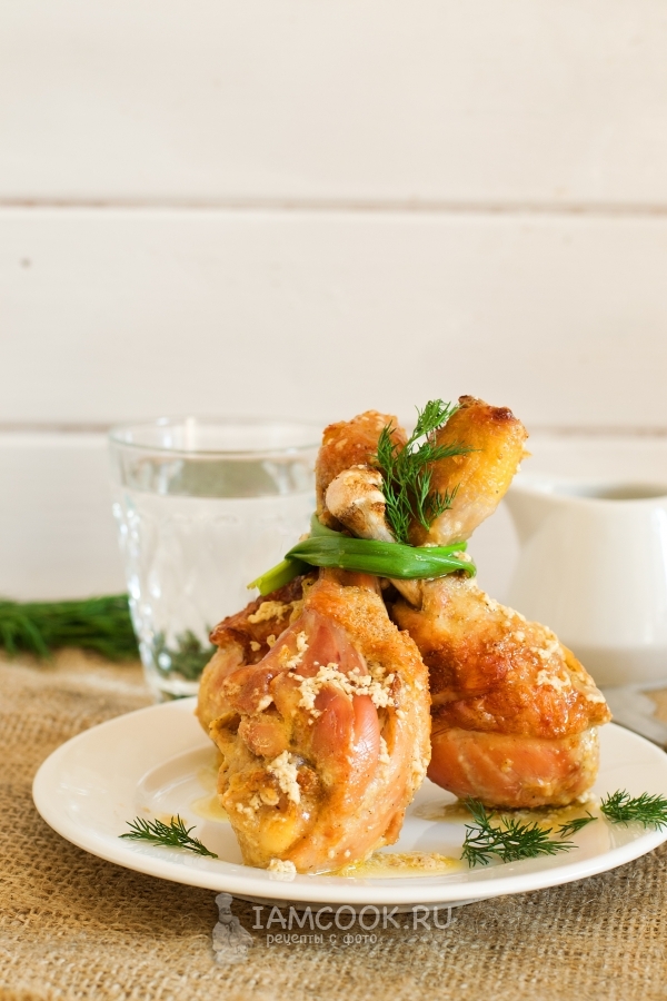 Фото куриных ножек в сметане в духовке