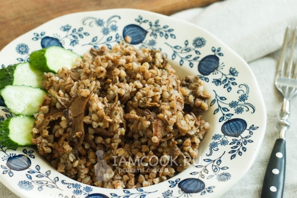 Рецепт гречневой каши с сушеными белыми грибами