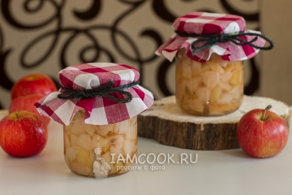Фото яблок в собственном соку на зиму