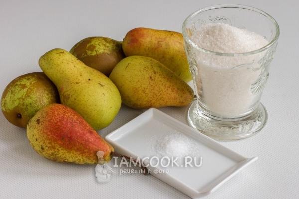 Ингредиенты для пюре из груш на зиму