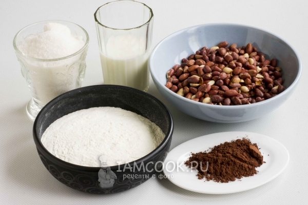 Ингредиенты для щербета с арахисом в домашних условиях