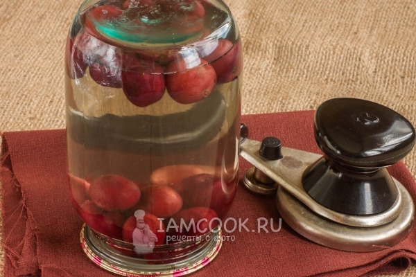 Рецепт компота из черешни без стерилизации на зиму