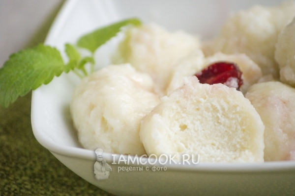 Фото ленивых вареников без яиц (с творогом)