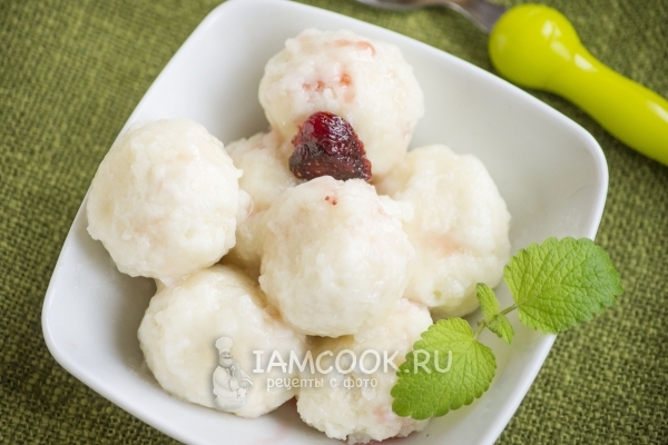 Рецепт ленивых вареников без яиц (с творогом)