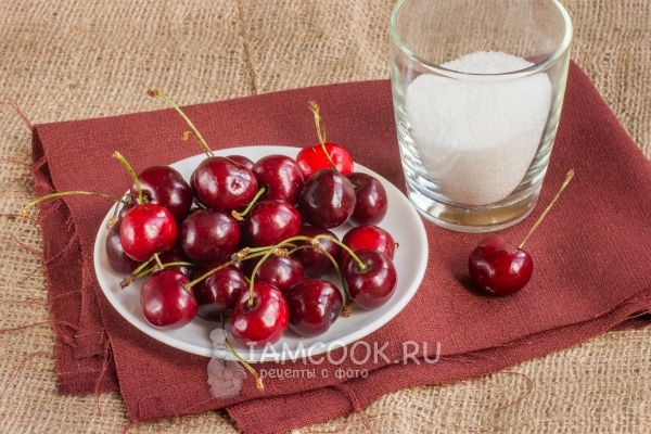 Ингредиенты для компота из черешни без стерилизации на зиму