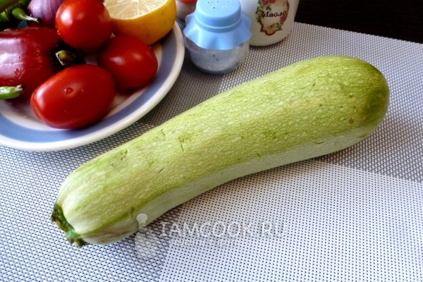 Ингредиенты для кабачков на сковороде-гриль