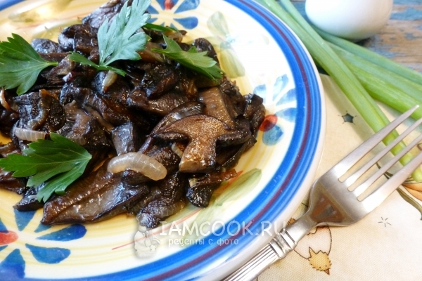 Готовые жареные подберезовики