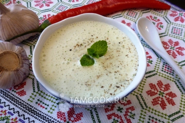 Рецепт мятного соуса на кефире