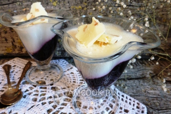 Фото желе из кефира и желатина