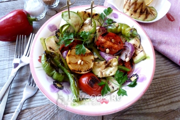 Рецепт кабачков на сковороде-гриль