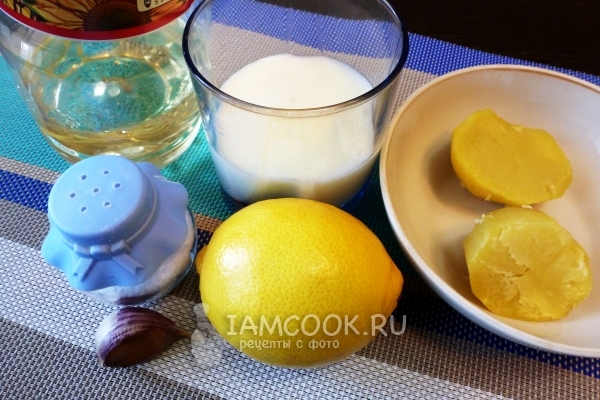 Ингредиенты для настоящего классического соуса для шаурмы