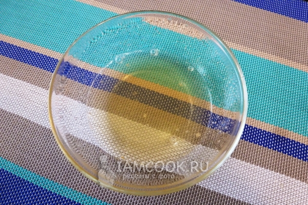 Нагреть желатин