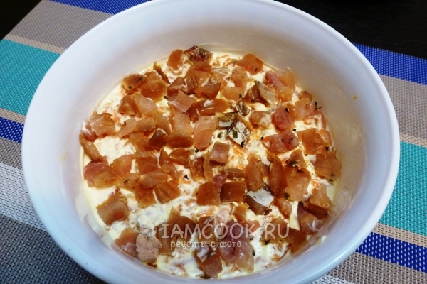 Положить слой щуки