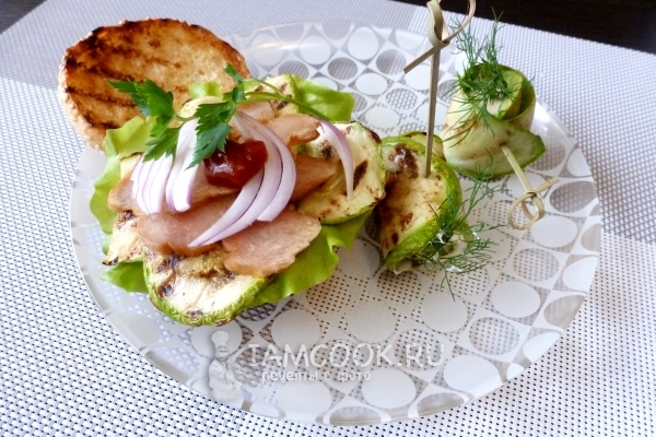 Кабачки на сковороде-гриль