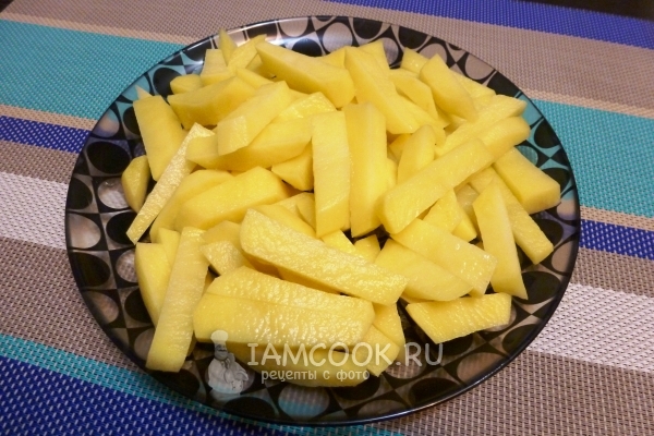 Порезать картофель