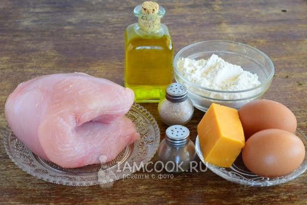Ингредиенты для отбивных из индейки в кляре