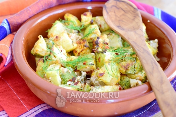 Фото кабачков в сметане в духовке