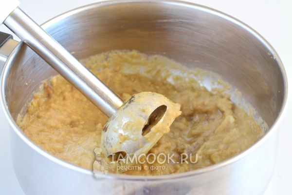 Пюрировать баклажаны блендером