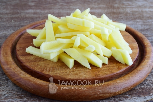 Порезать картофель