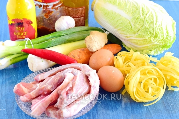 Ингредиенты для Бами горенг