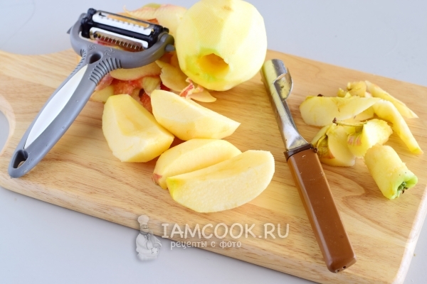 Почистить яблоки