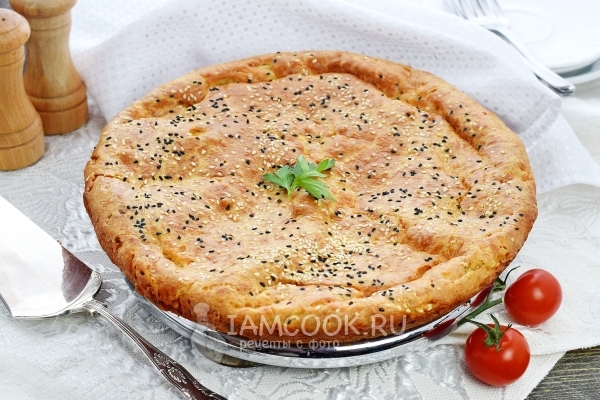 Рецепт заливного пирога с капустой на майонезе