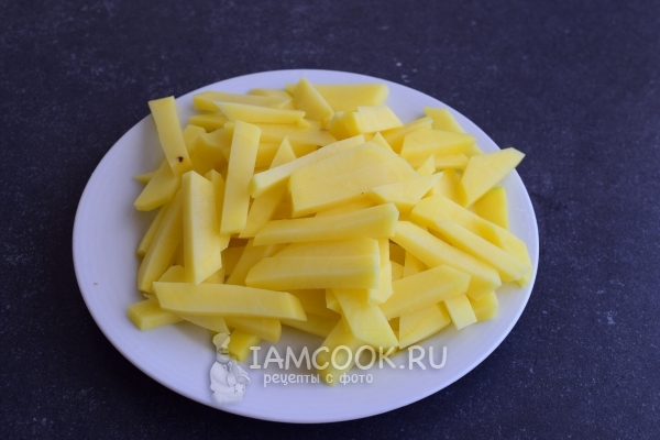 Порезать картофель