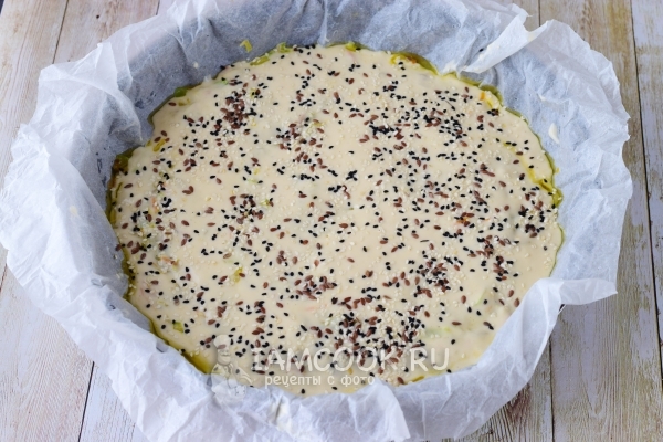 Посыпать кунжутом