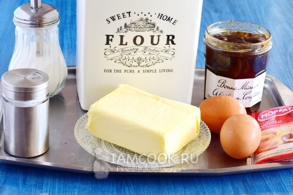 Ингредиенты для Венского печенья с вареньем