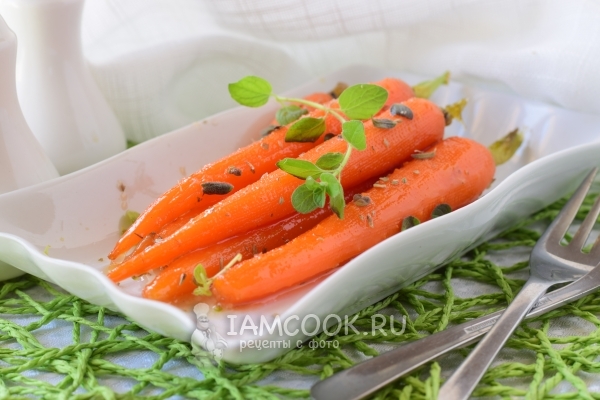 Рецепт гарнира из глазированной моркови с тимьяном