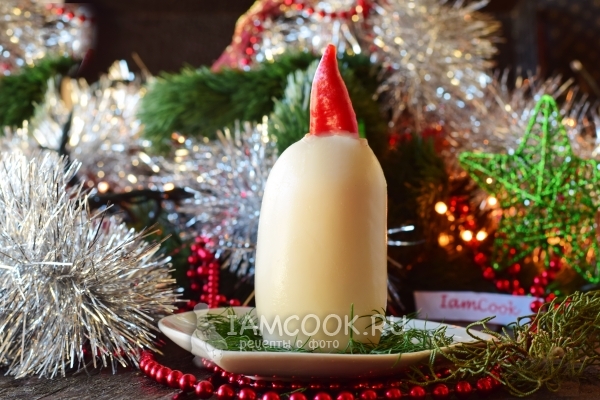 Рецепт закуски из кальмара «Свеча»