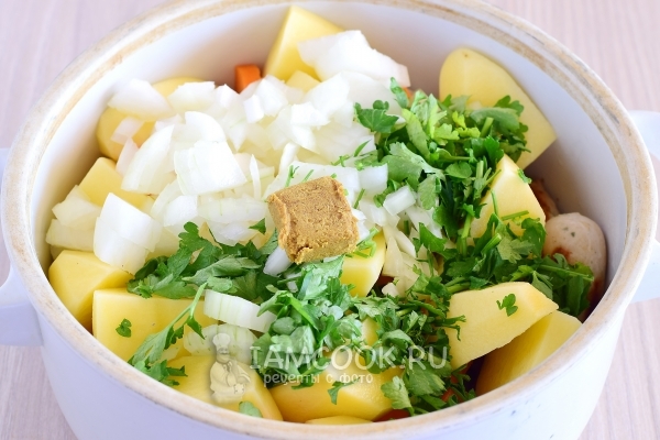 Добавить воду и бульонный кубик