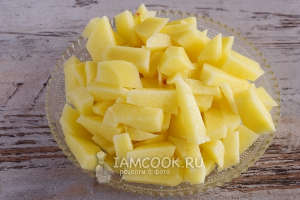 Порезать картофель
