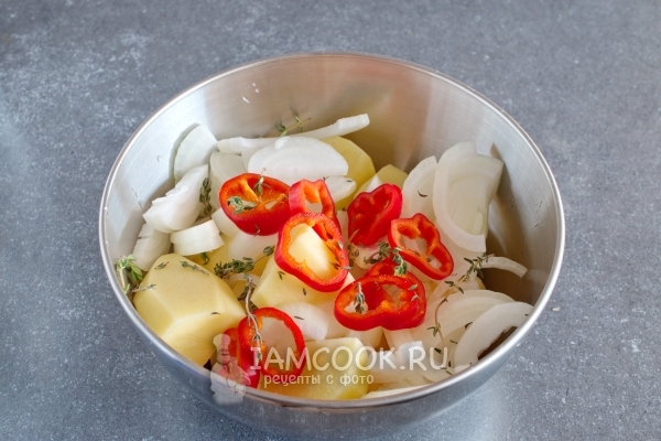 Порезать овощи