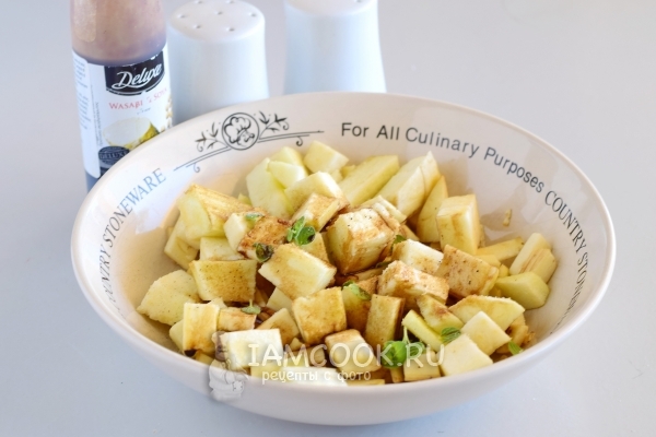 Порезать баклажаны