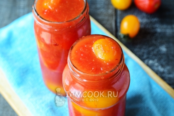Помидоры черри в томатной заливке