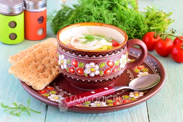 Фото средиземноморской окрошки