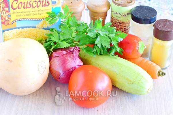 Ингредиенты для кускуса по-мароккански