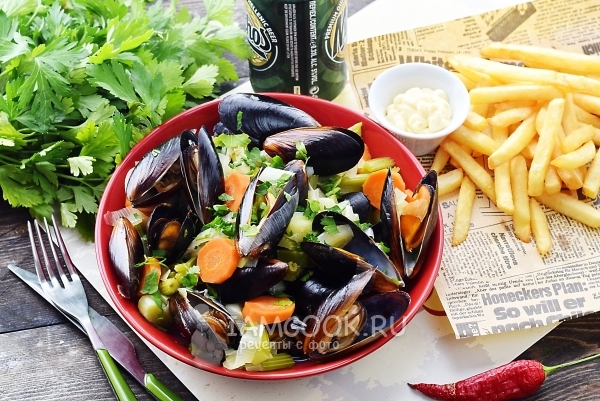Фото мидий по-бельгийски