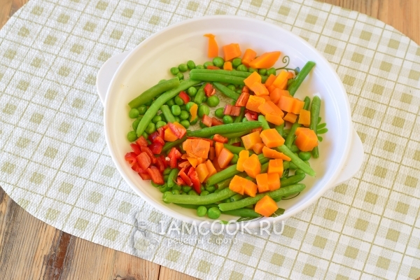 Разморозить овощи