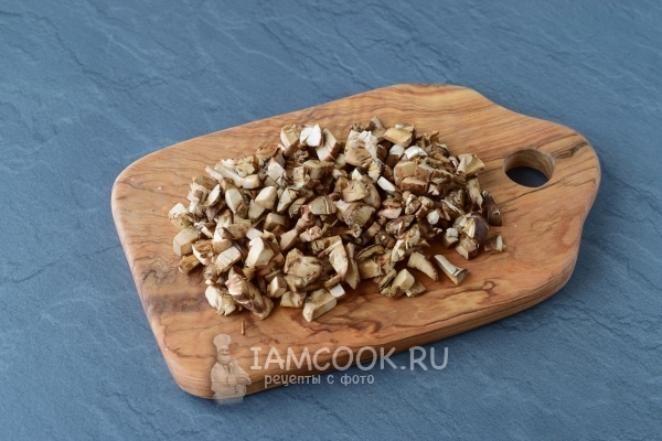 Порезать грибы
