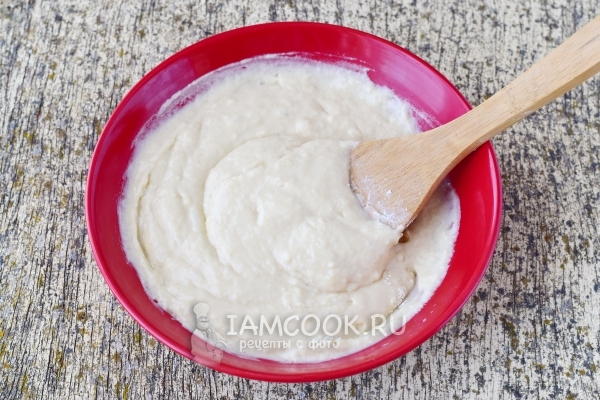 Размешать тесто