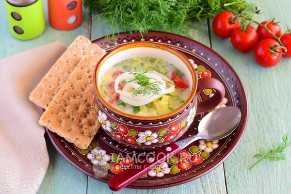 Рецепт средиземноморской окрошки