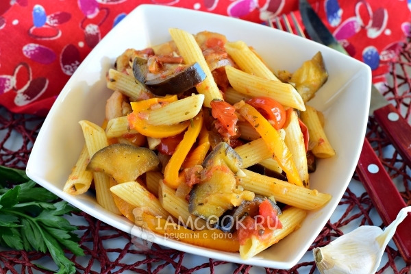 Рецепт пасты с баклажанами